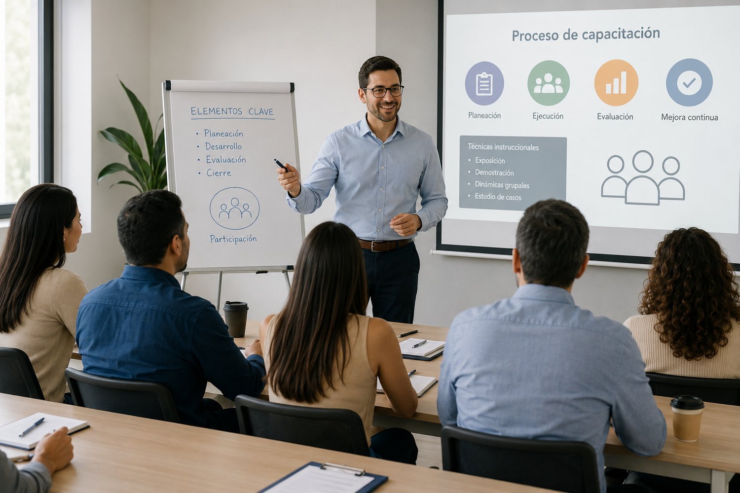 Impartición de cursos de formación del capital humano de manera presencial grupal