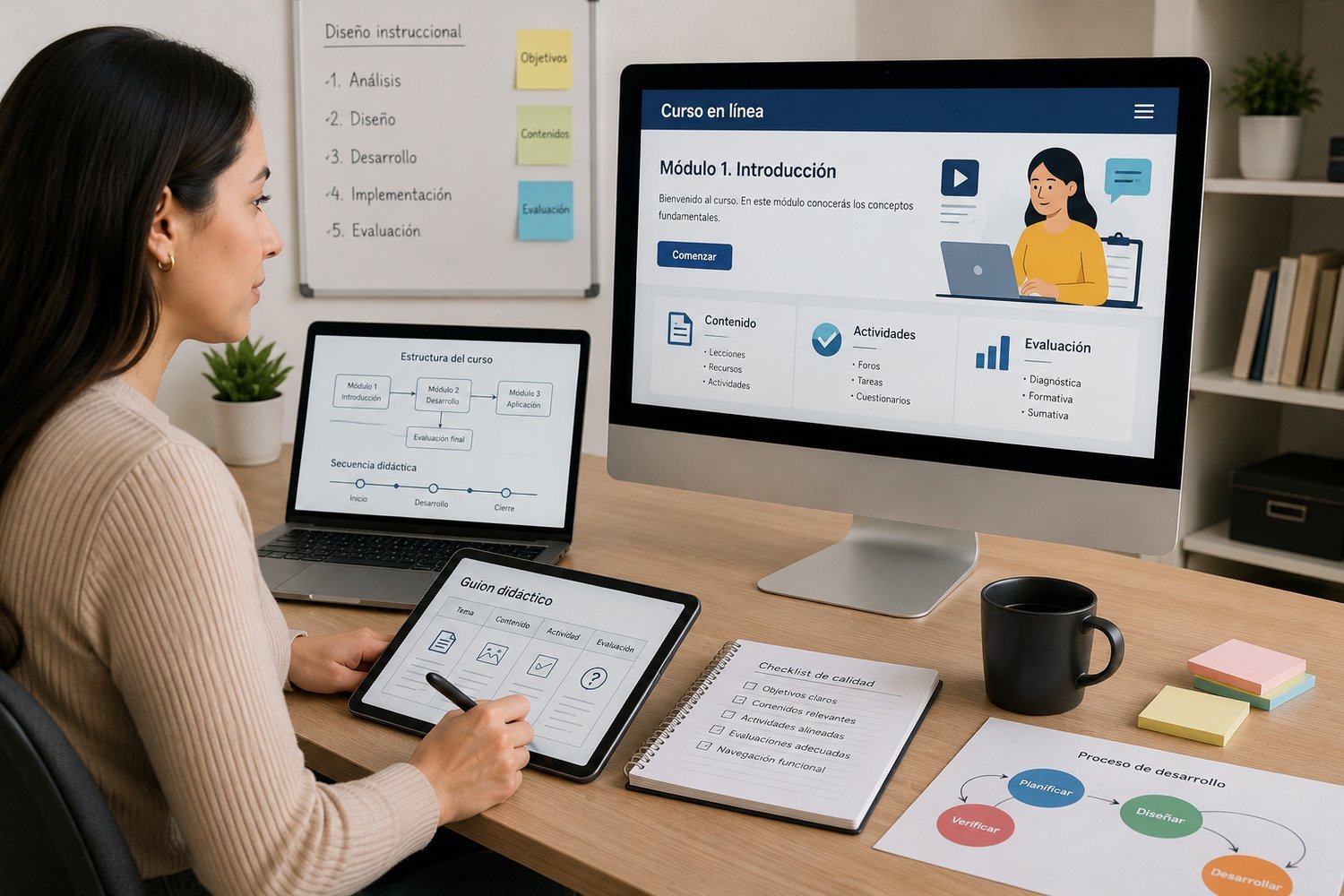 Desarrollo de cursos de formación en línea